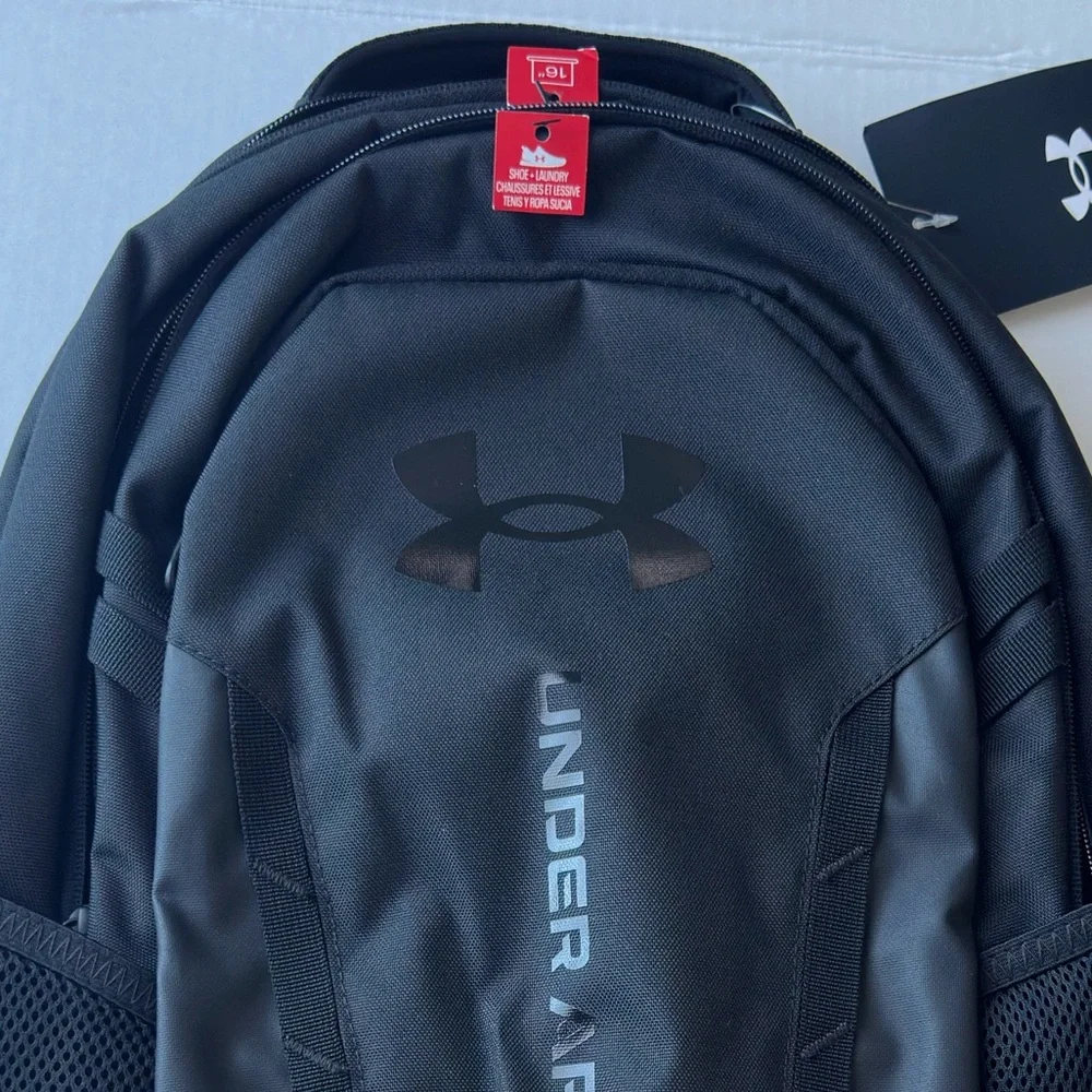 Under Armour Hustle 6.0 Storm Backpack Water-Resistant | Laptop Sleeve Black